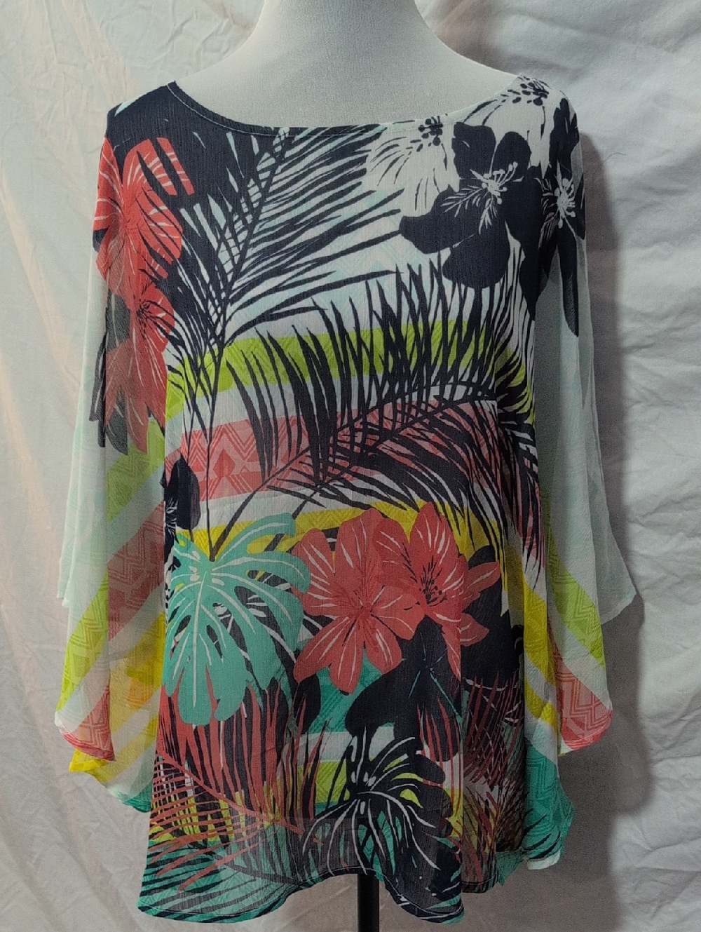 Ruby Rd. Woman Orange Label with Black & White Zebra Print